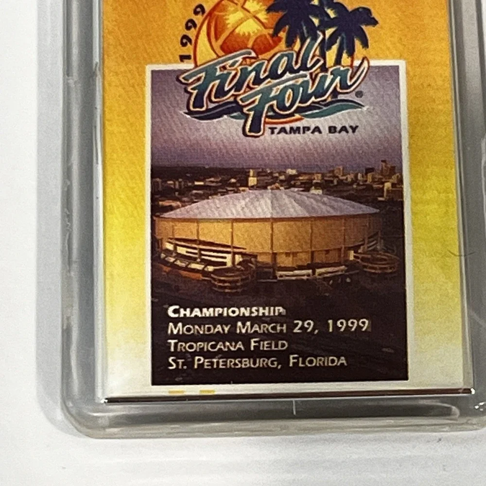 Vintage 1999 NCAA Final Four Basketball Pepsi One‎ Acrylic Keychain Key Ring Fob